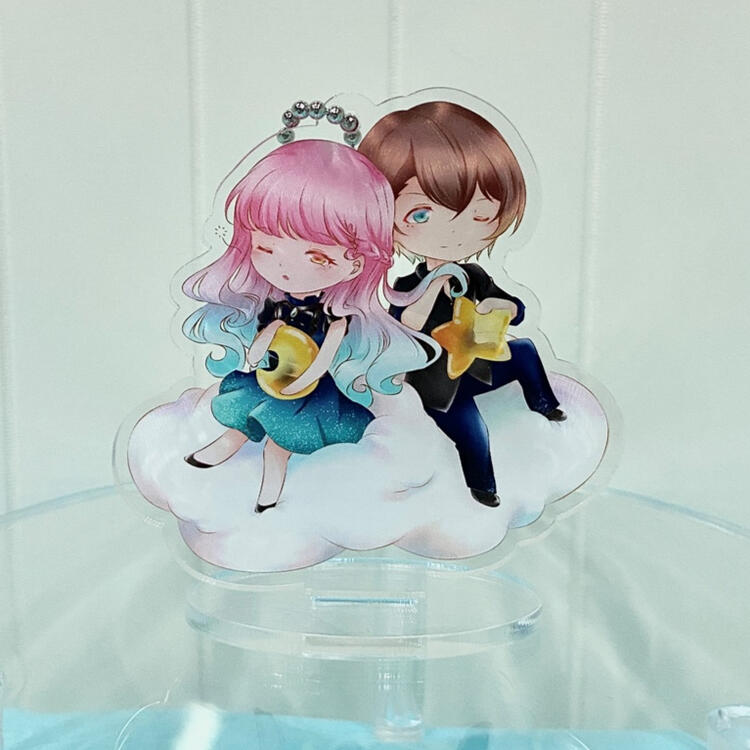 Kimika &amp; Shuuya on a Cloud Acrylic Standkey