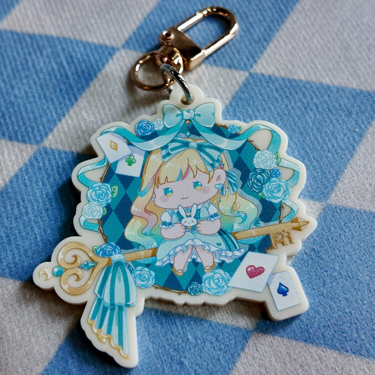 Minaria in Wonderland Acrylic Keychain $6